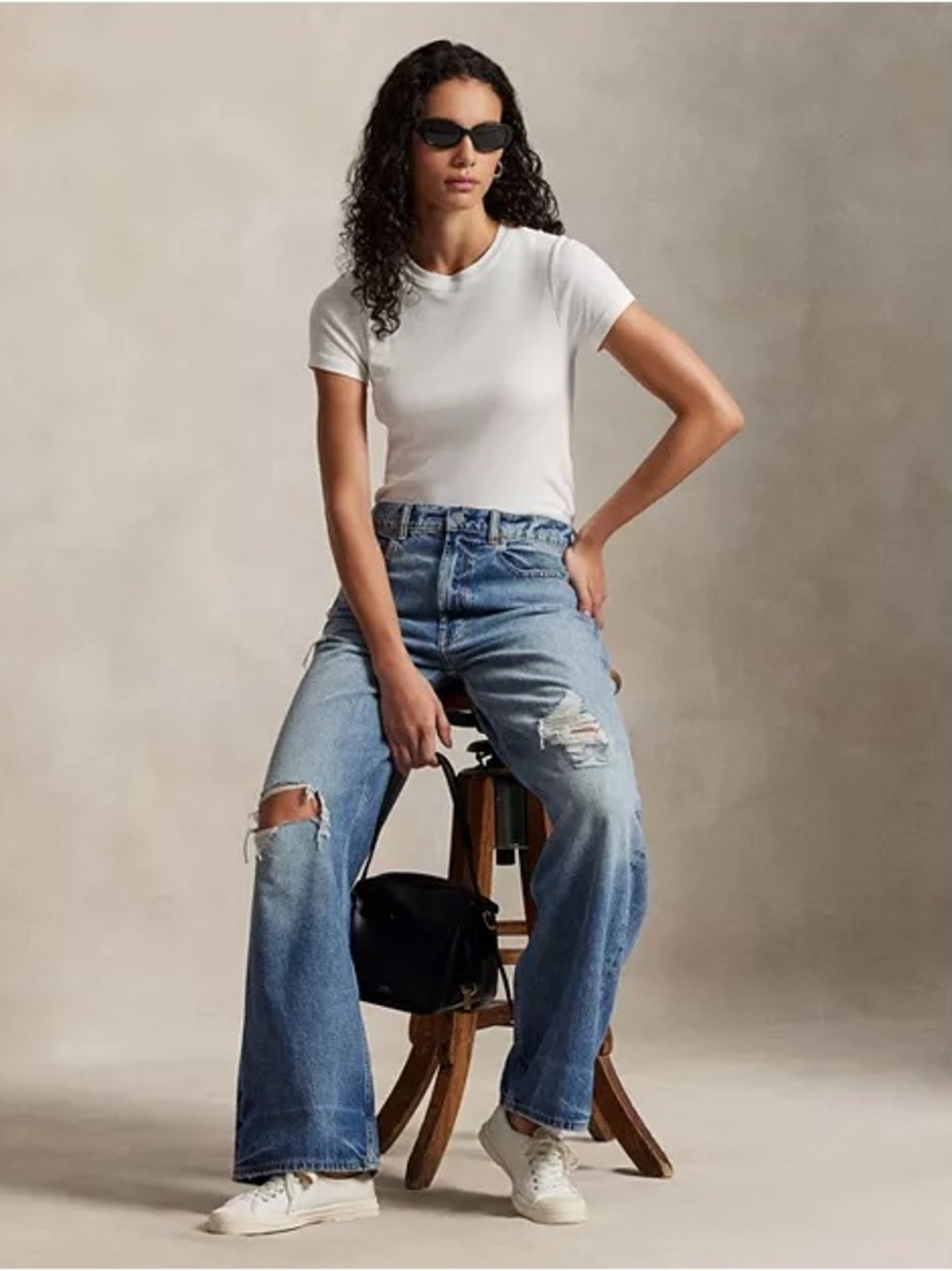 Polo Ralph Lauren Relaxed Wide Leg Jean | 28 | Blue